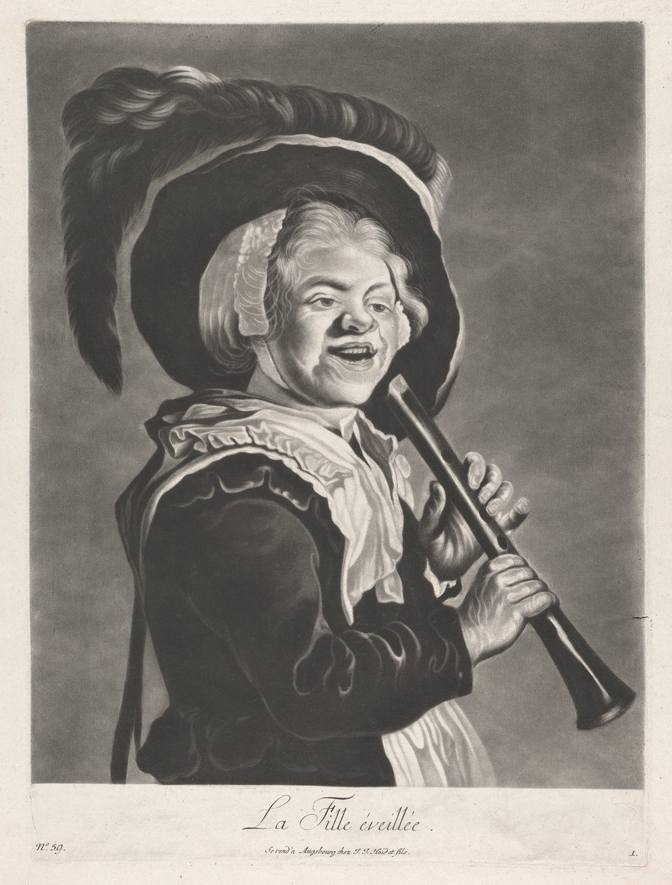 La fille éveillée - Johann Jacobus Haid