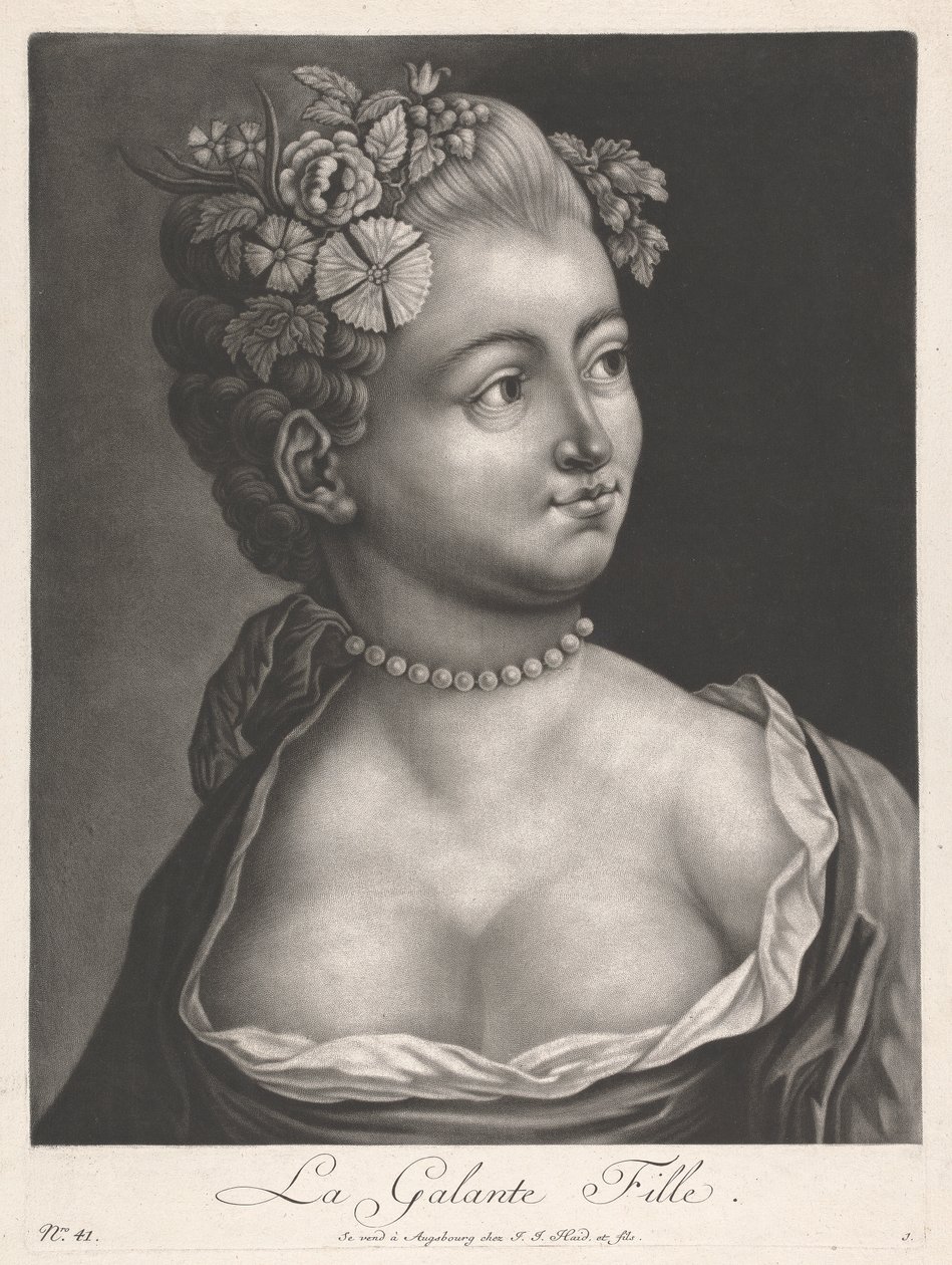 La galante fille - Johann Jacobus Haid