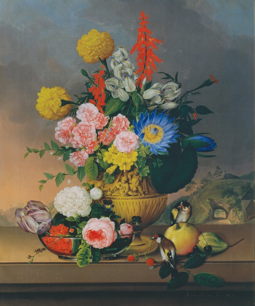 Nature morte avec bouquet de fleurs - Johann Knapp