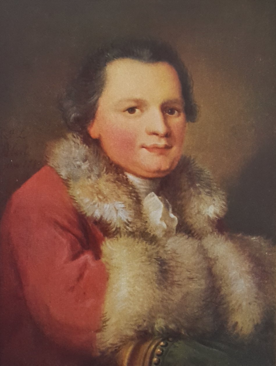 French : Portrait de Beat Ludwig Walthard, éditeur. - Johann Ludwig Aberli