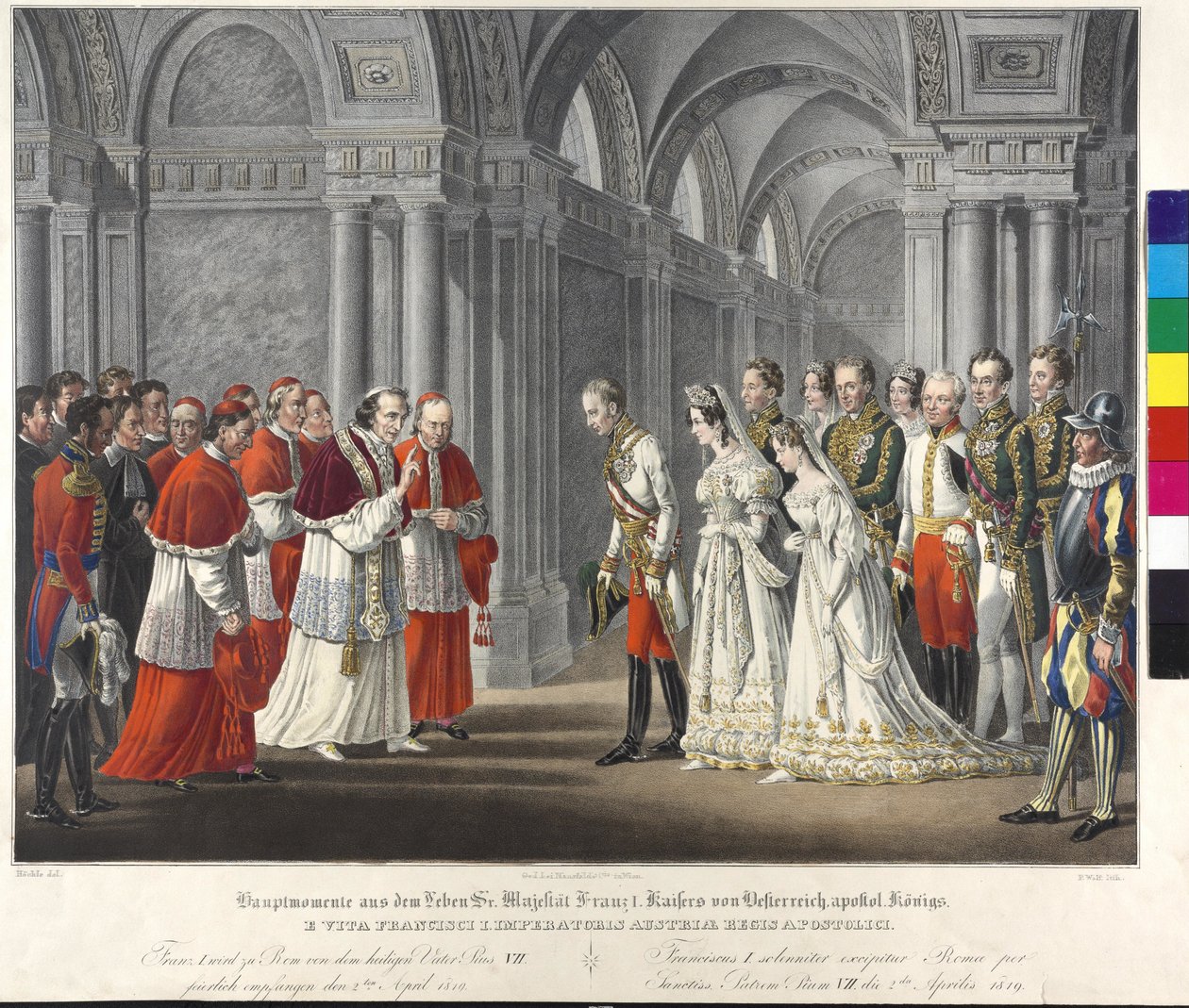 Réception chez le Pape 1819 - Johann Nepomuk Hoechle