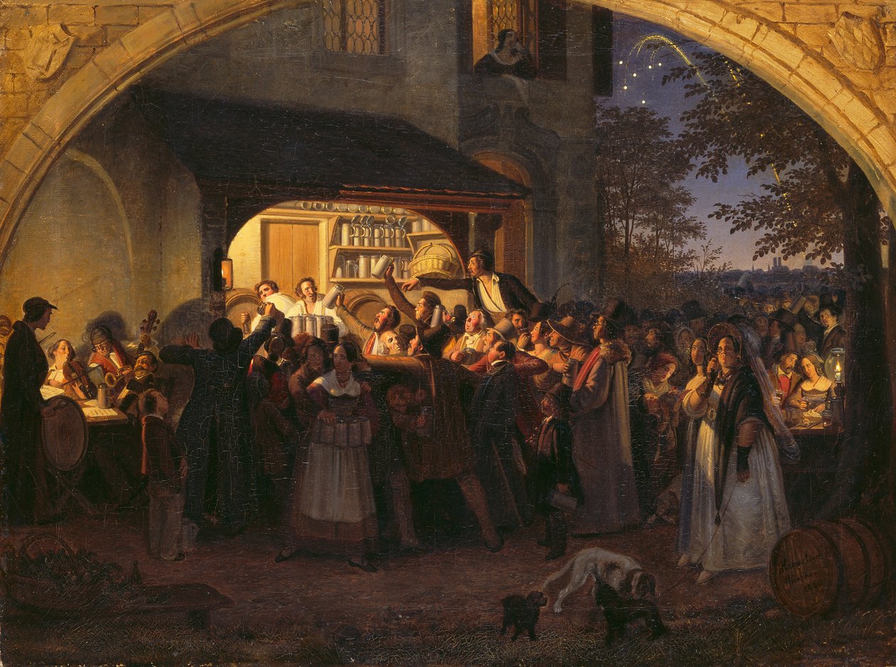 Fête de jardin à Munich - Johann Peter Hasenclever