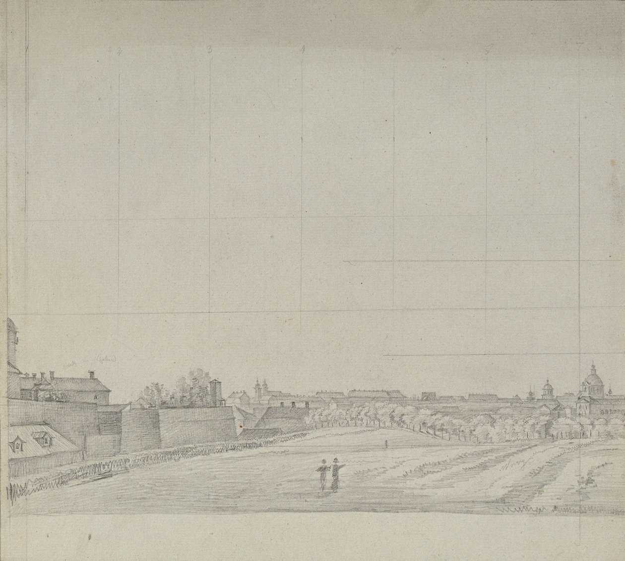 Vue de Vienne vers le sud - Johann Peter Krafft