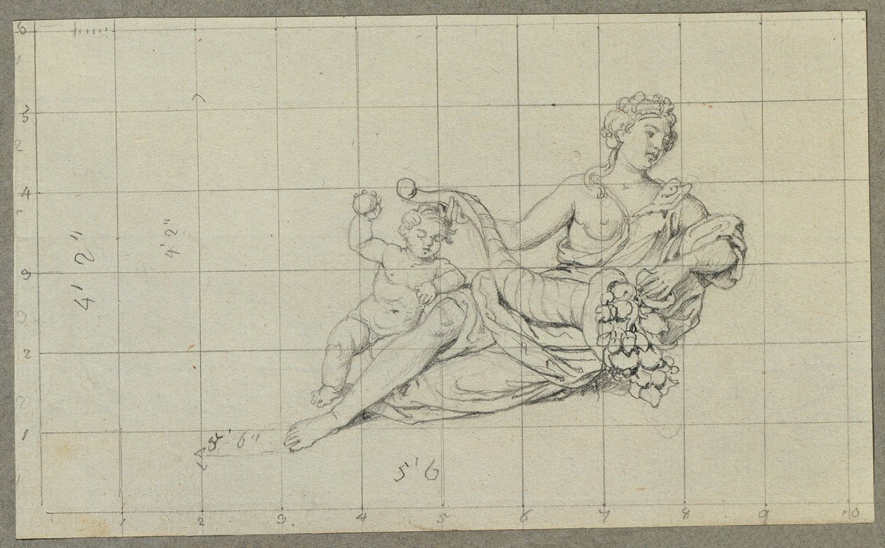 Fontaine dans le jardin des pêchers du Belvédère supérieur - Johann Peter Krafft