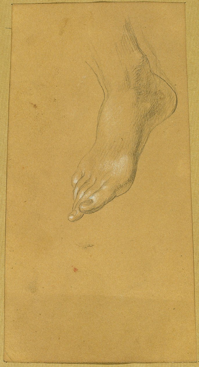 Étude de pied pour "Rüdiger et Angelika" - Johann Peter Krafft