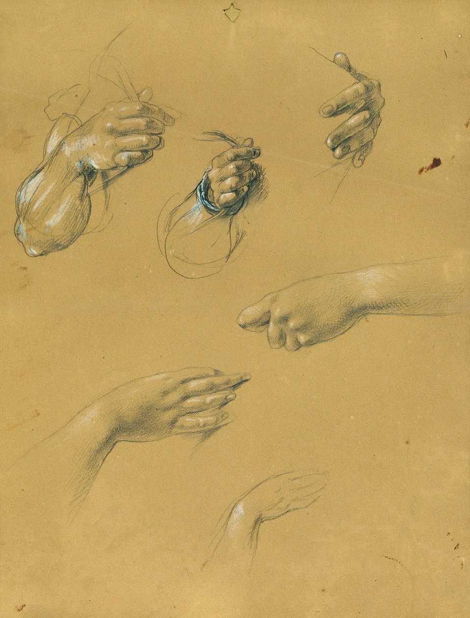 Études de mains - Johann Peter Krafft