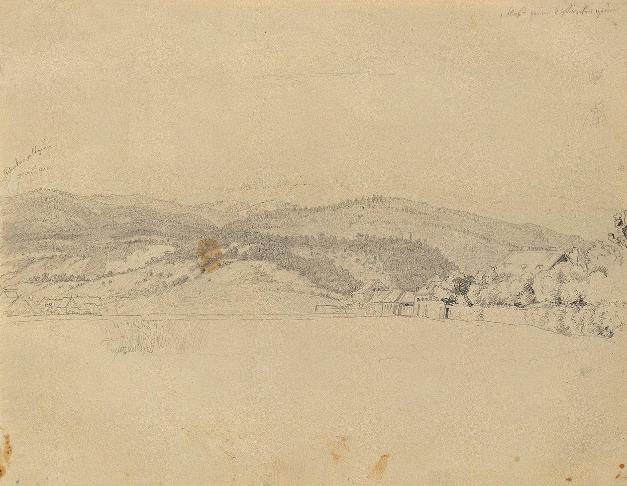 Paysage près de Baden - Johann Peter Krafft