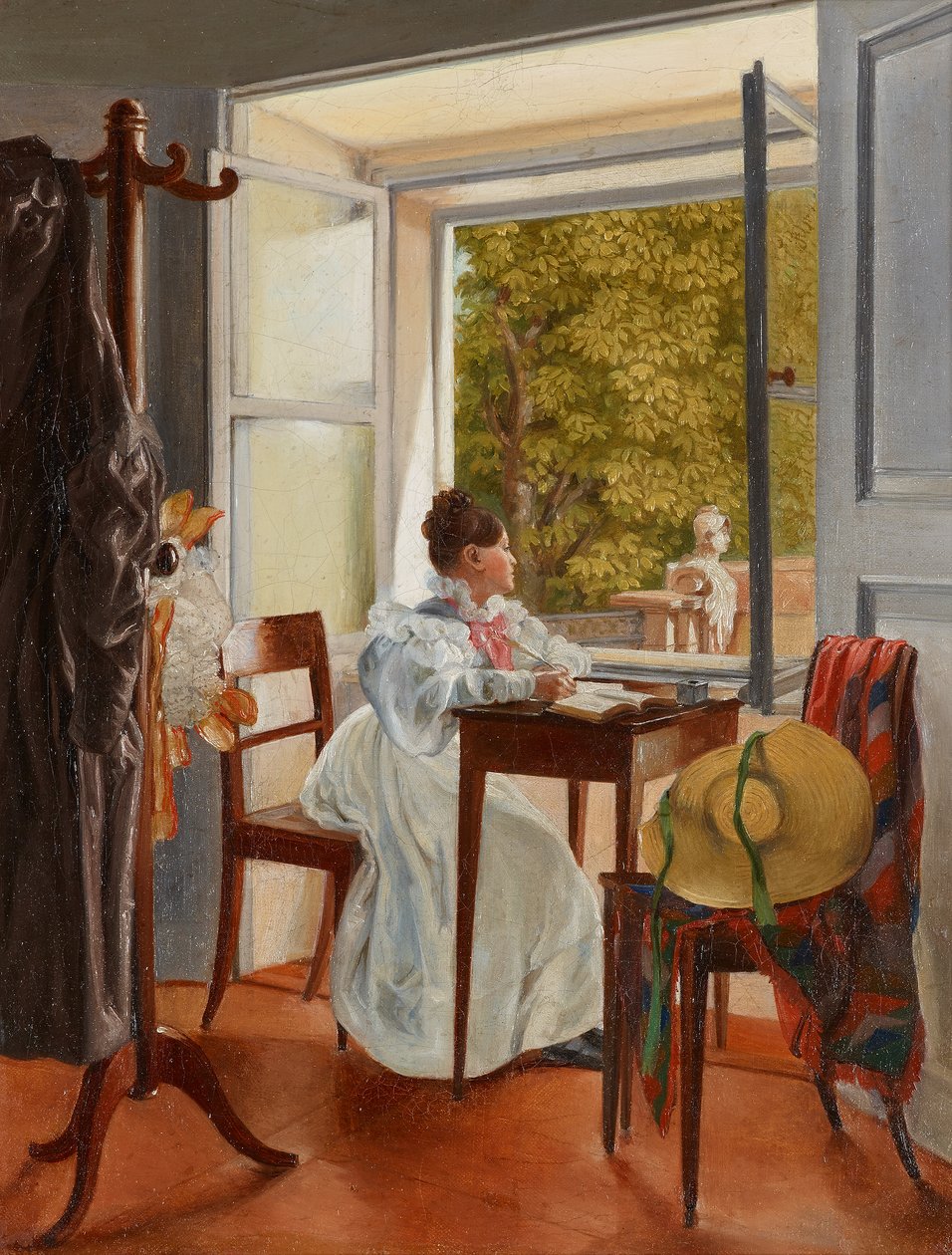 Marie Krafft à son bureau - Johann Peter Krafft