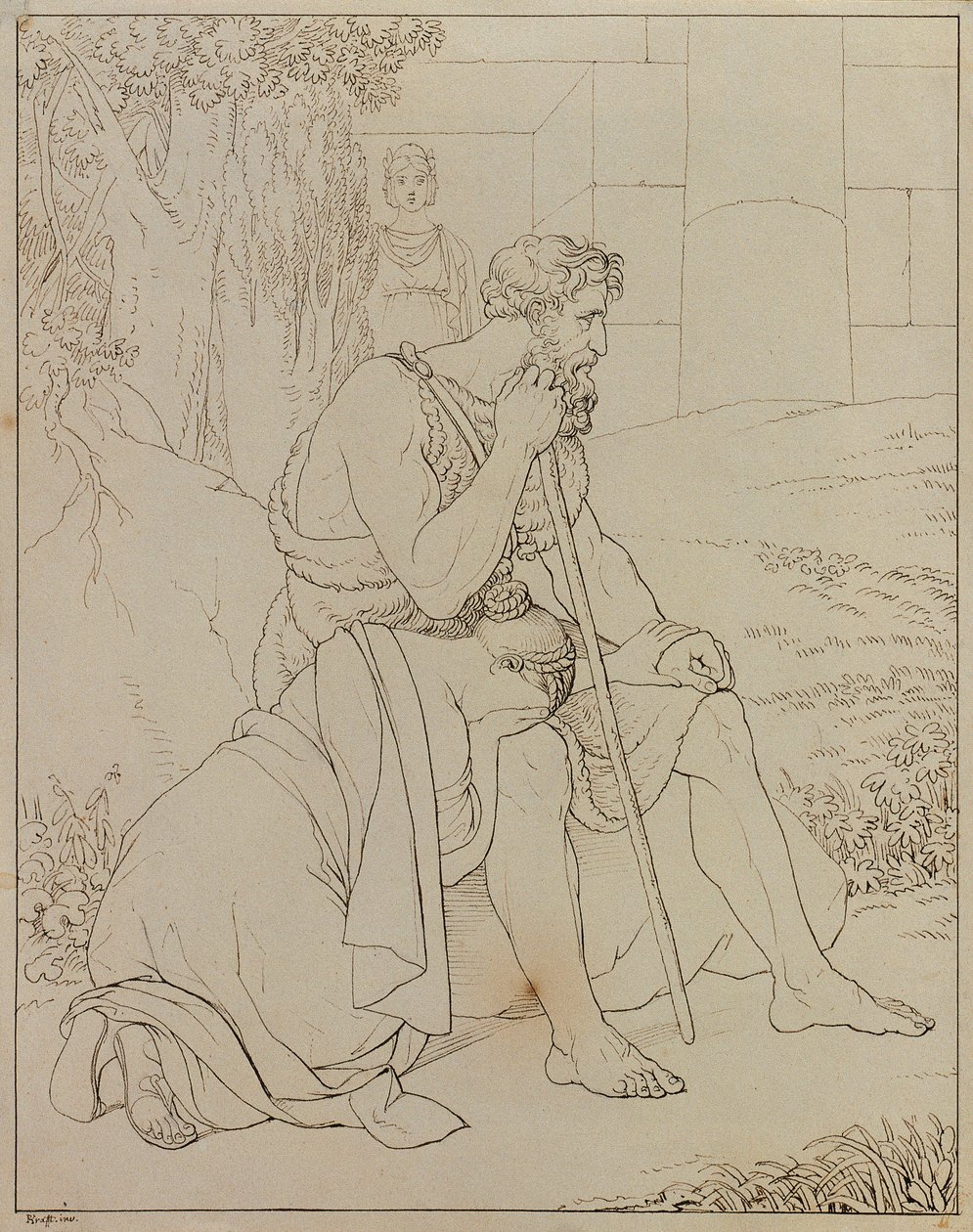 Œdipe et Antigone - Johann Peter Krafft
