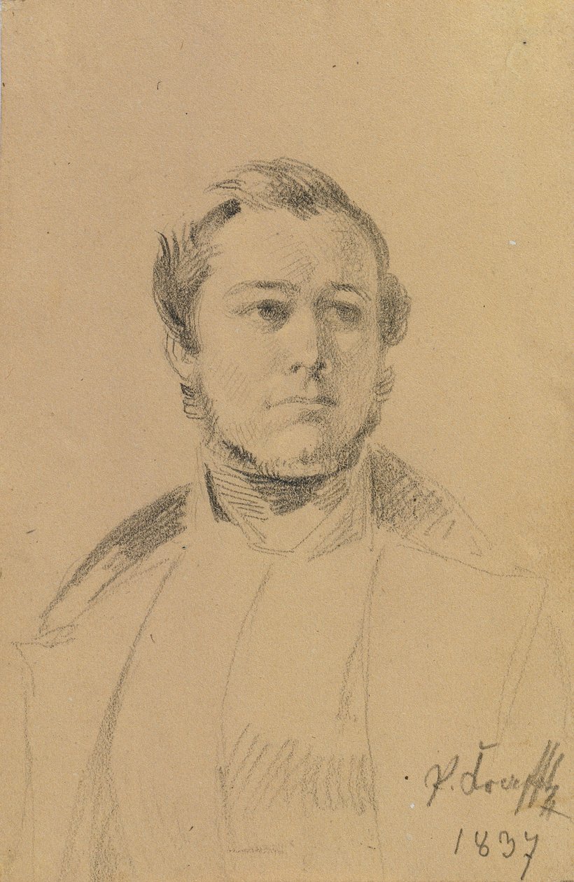 Étude de portrait de Franz Xaver Eckl - Johann Peter Krafft