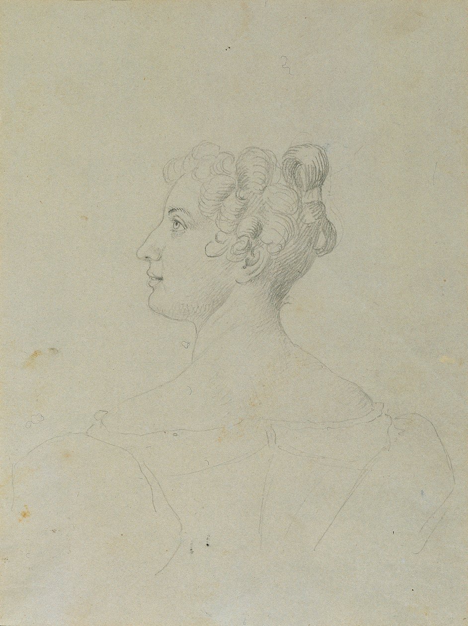 Étude de portrait féminin - Johann Peter Krafft