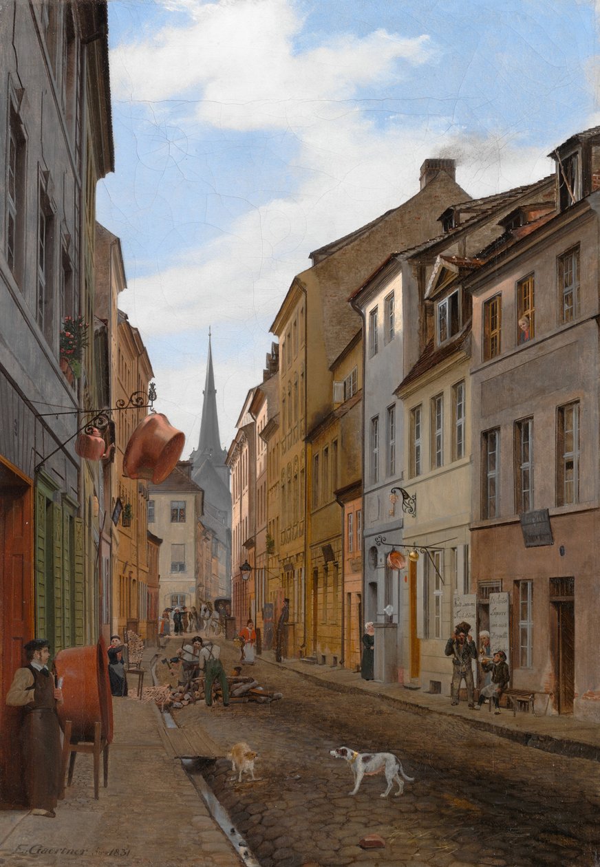 Parochialstrasse à Berlin, 1831 - Johann Philipp Eduard Gartner