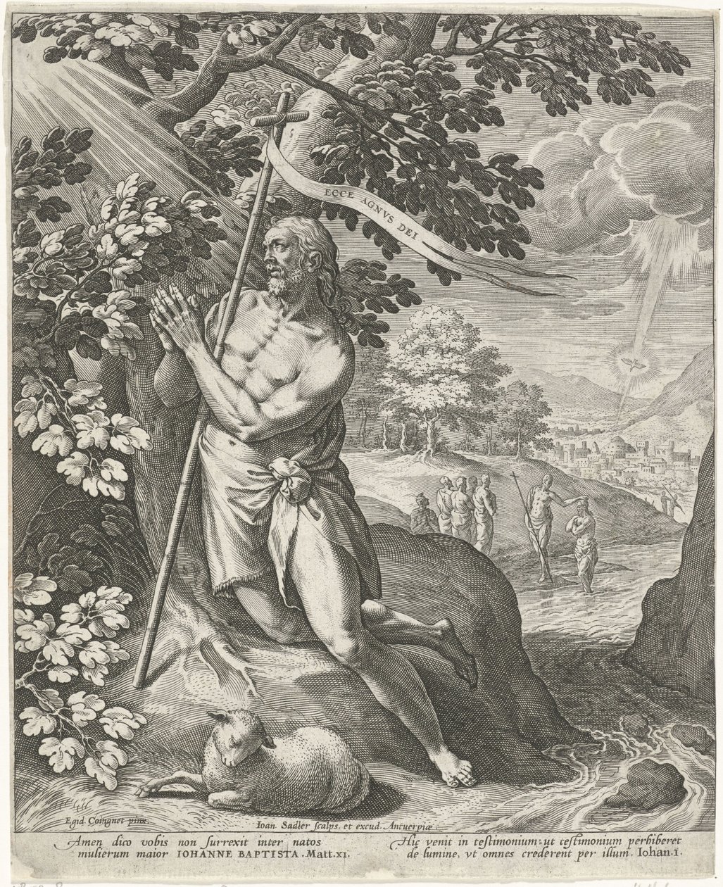 Jean-Baptiste dans le désert - Johann Sadeler (I)