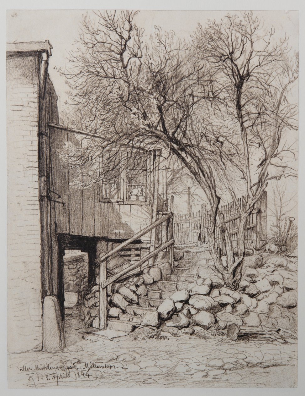 ancienne colline du moulin près de Millernthor - Johann Theobald Riefesell