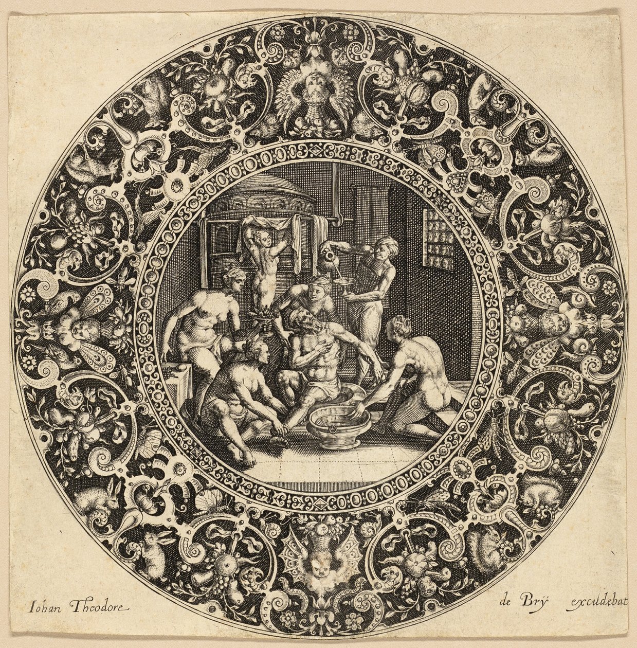 Le bain de Sardanapale - Johann Theodor de Bry