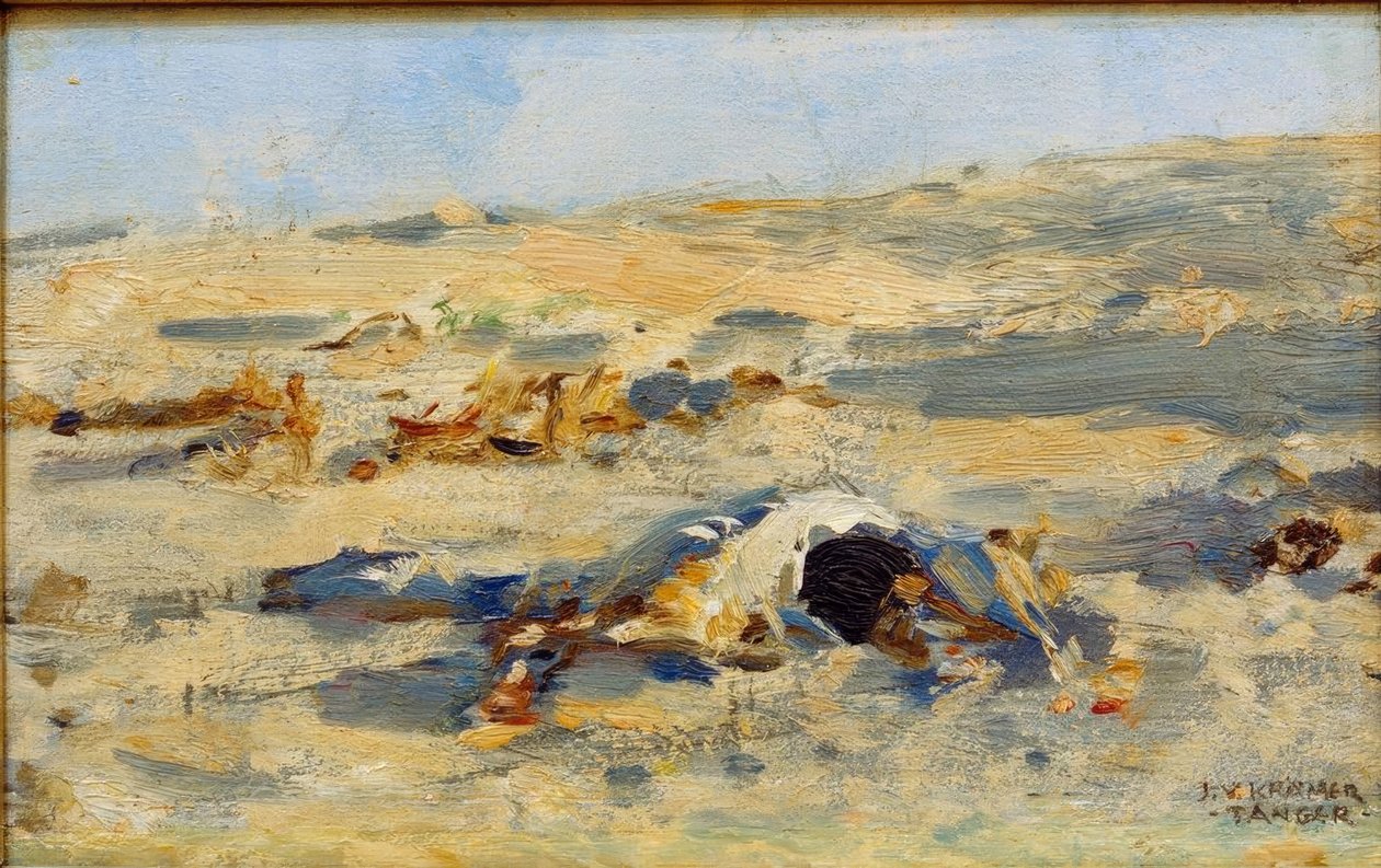Le désert près de Tanger - Johann Victor Krämer