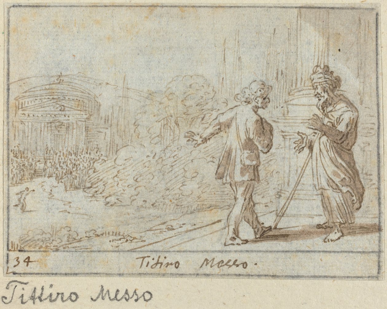 Titiro et Messo - Johann Wilhelm Baur