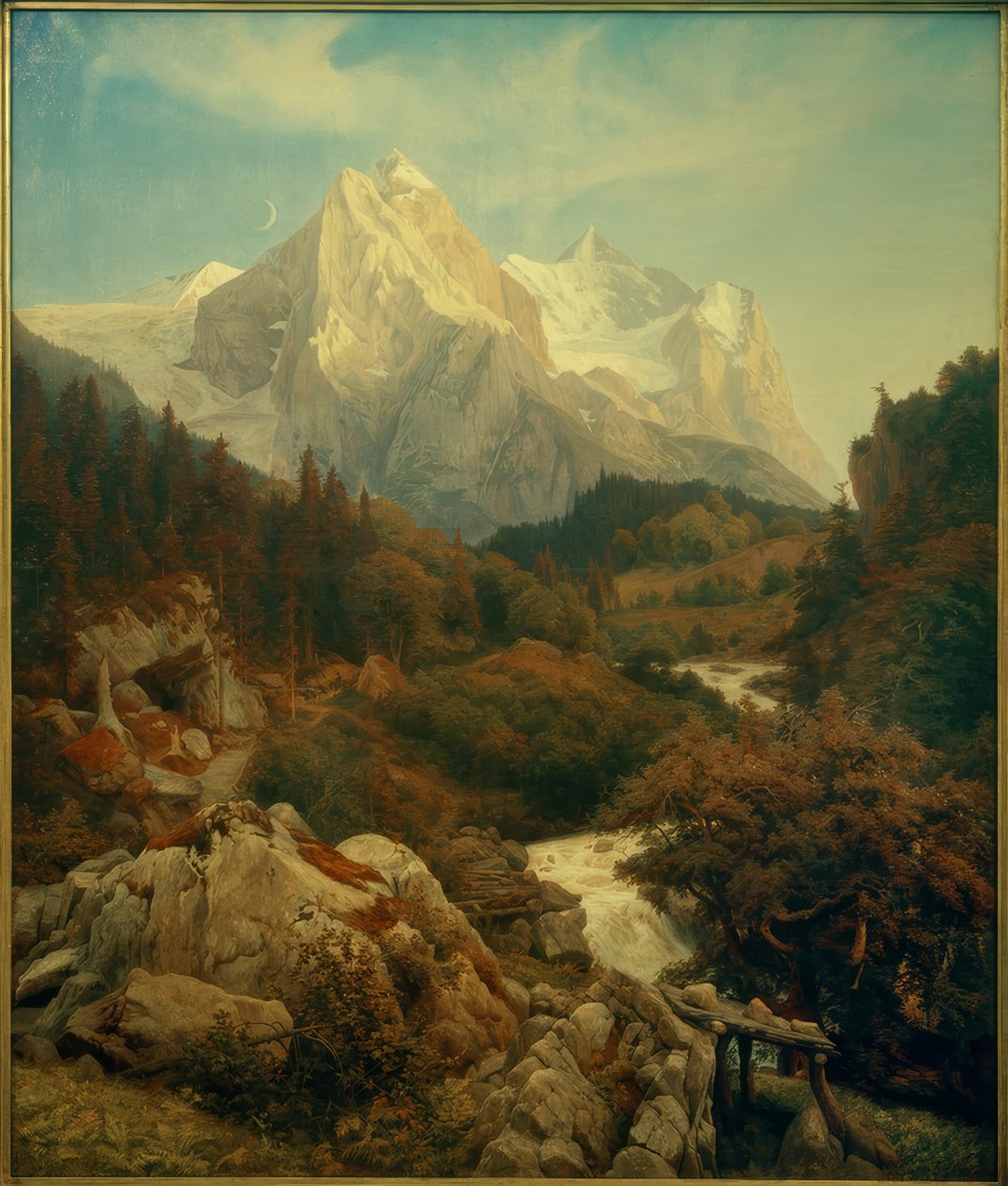Le Wetterhorn - Johann Wilhelm Schirmer