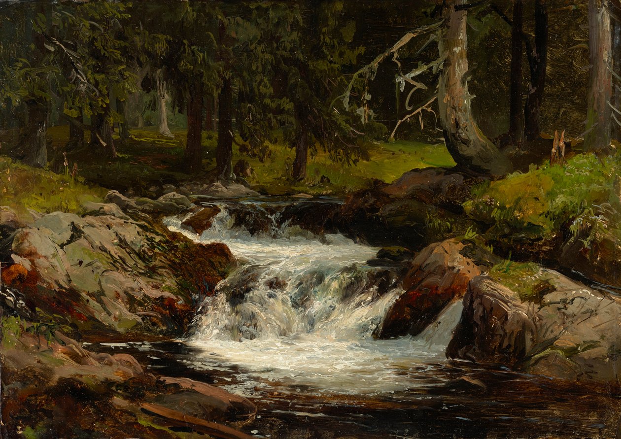 Ruisseau forestier - Johann Wilhelm Schirmer