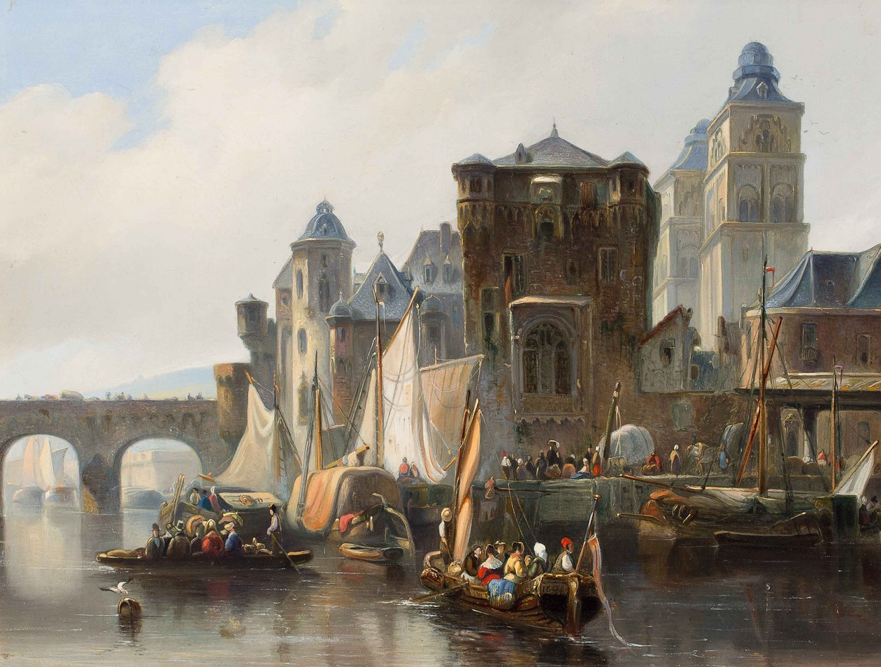 Vue de Coblence - Johannes Bosboom