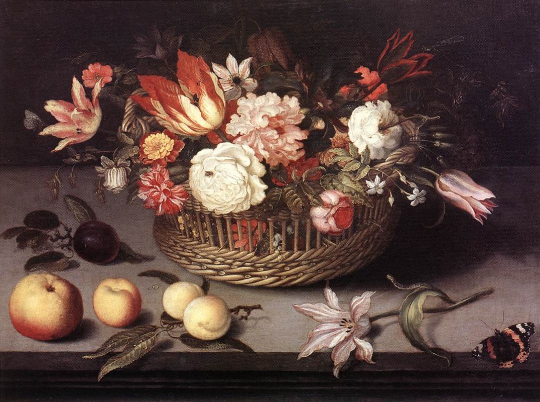 Panier de fleurs - Johannes Bosschaert