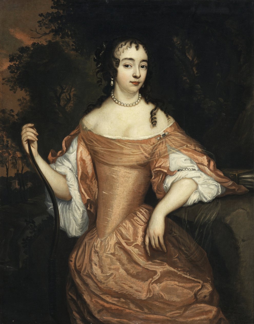 Portrait de Maria de Nassau (1642-1688) - Johannes Mytens