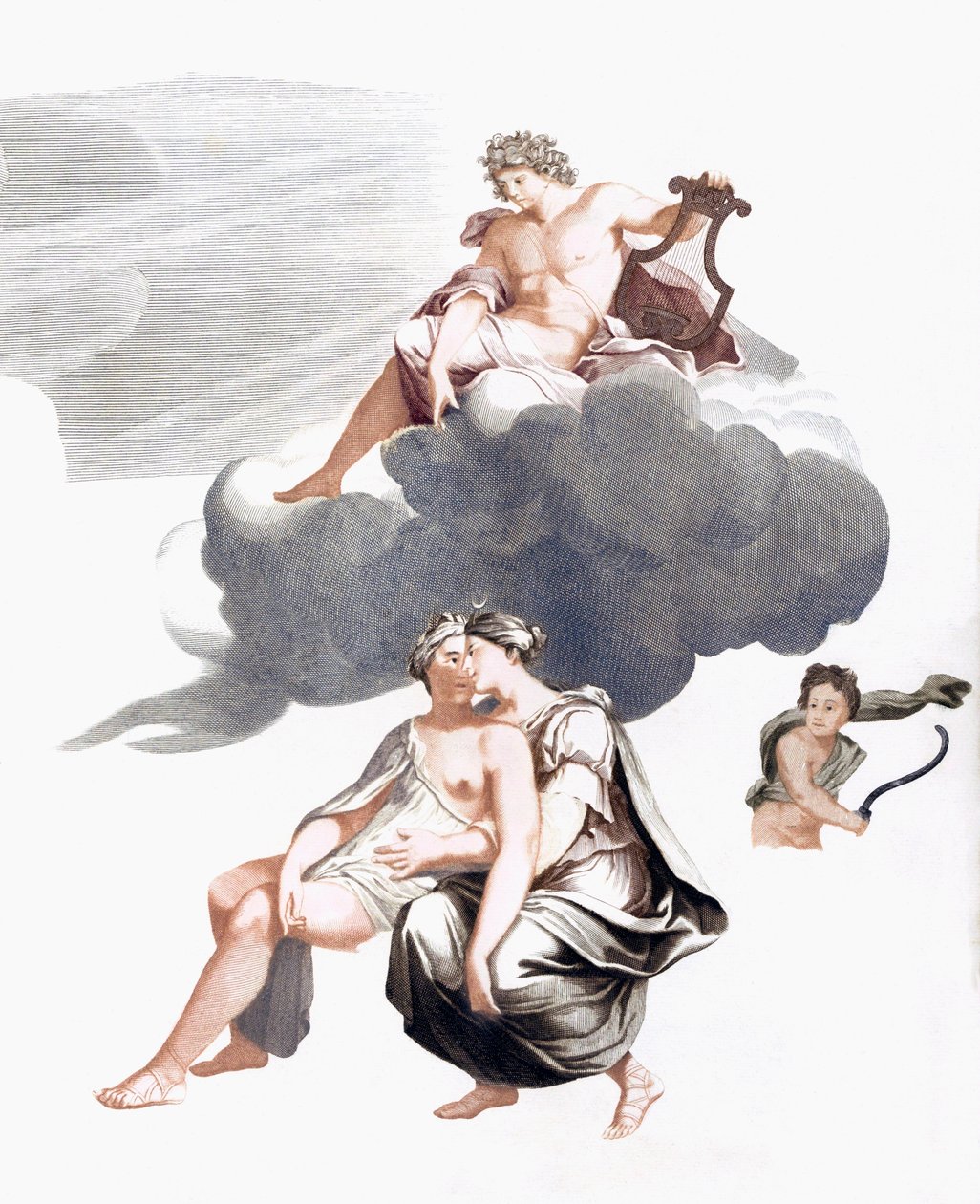 Jupiter et Callisto (impression) - Johannes (after) Teyler
