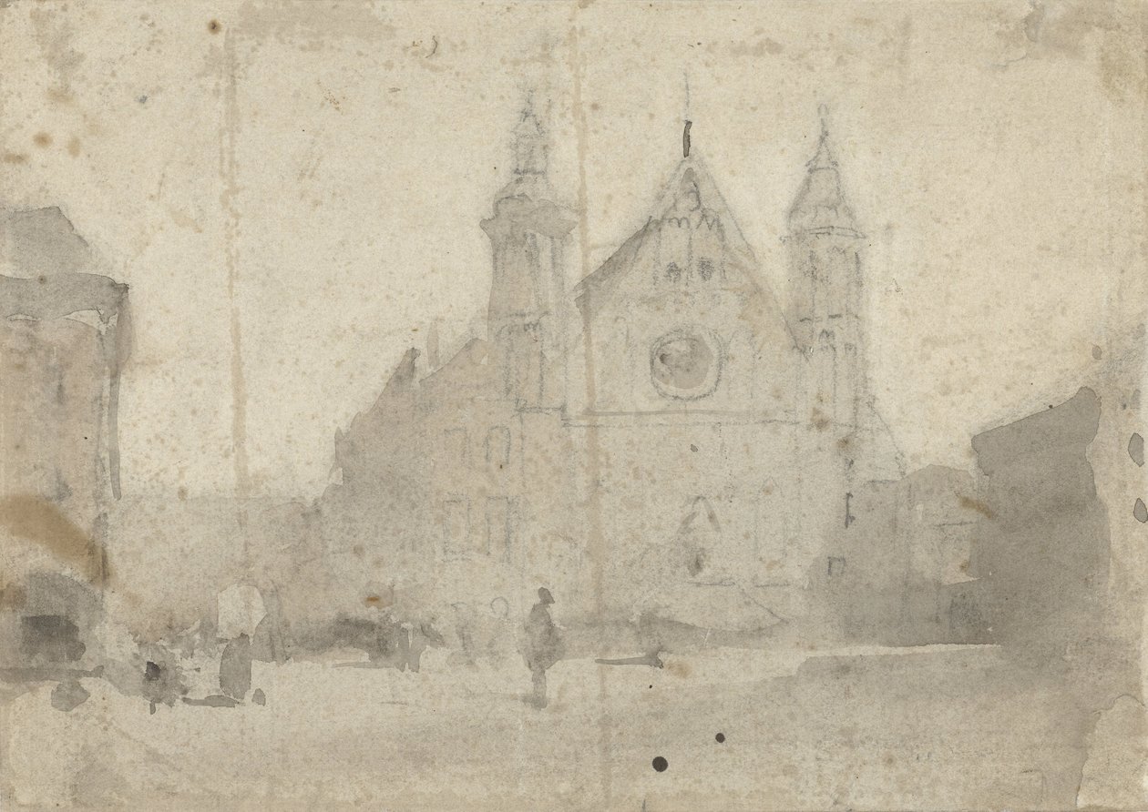 Vue de la Ridderzaal au Binnenhof - Johannes Bosboom