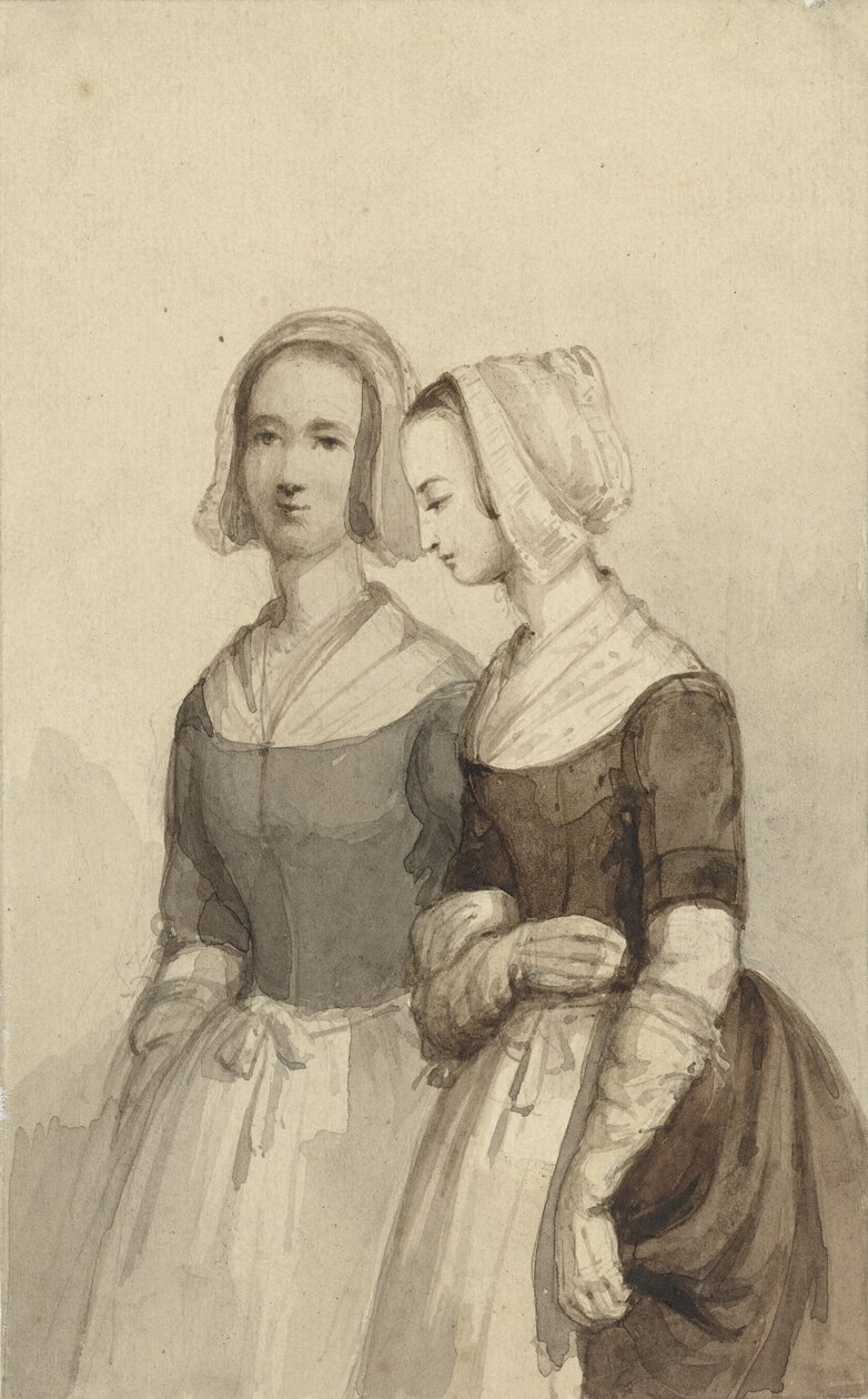 Deux orphelines (?) - Johannes Christiaan d