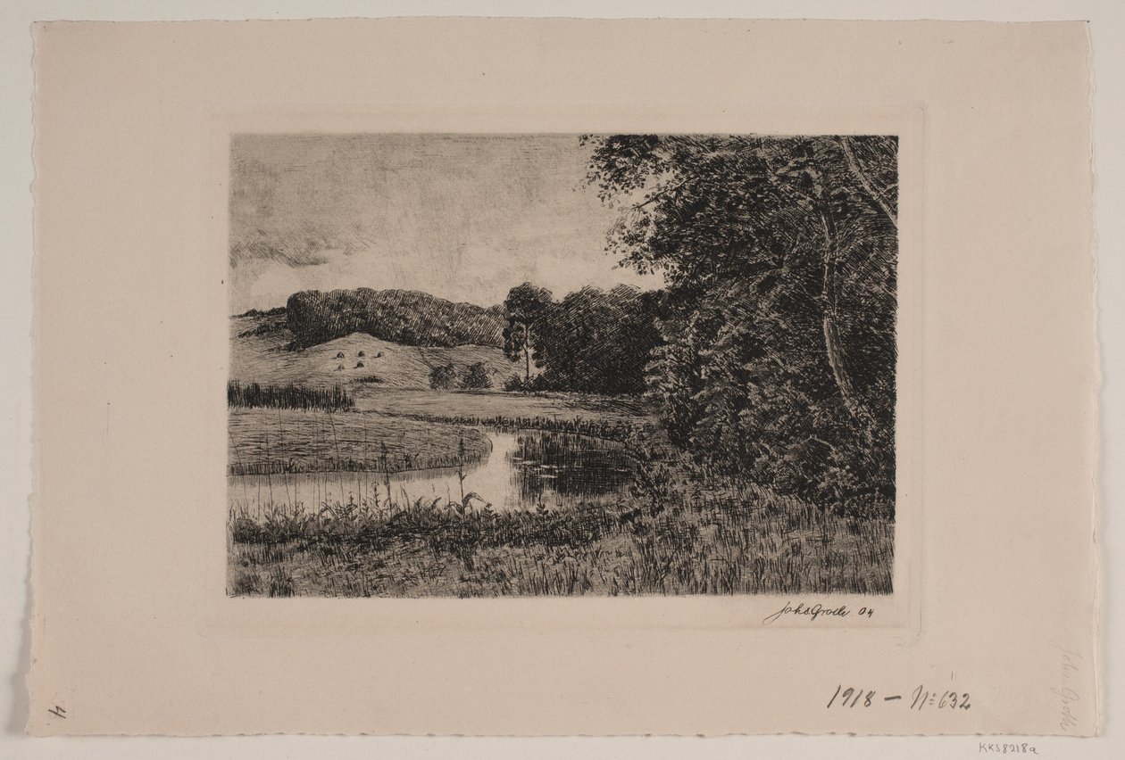 Paysage avec rivière - Johannes Groth