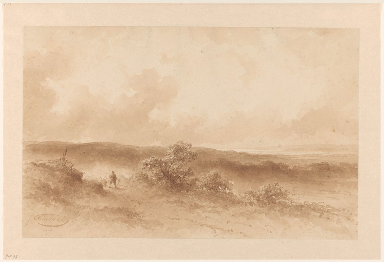 Paysage de dunes - Johannes Hilverdink