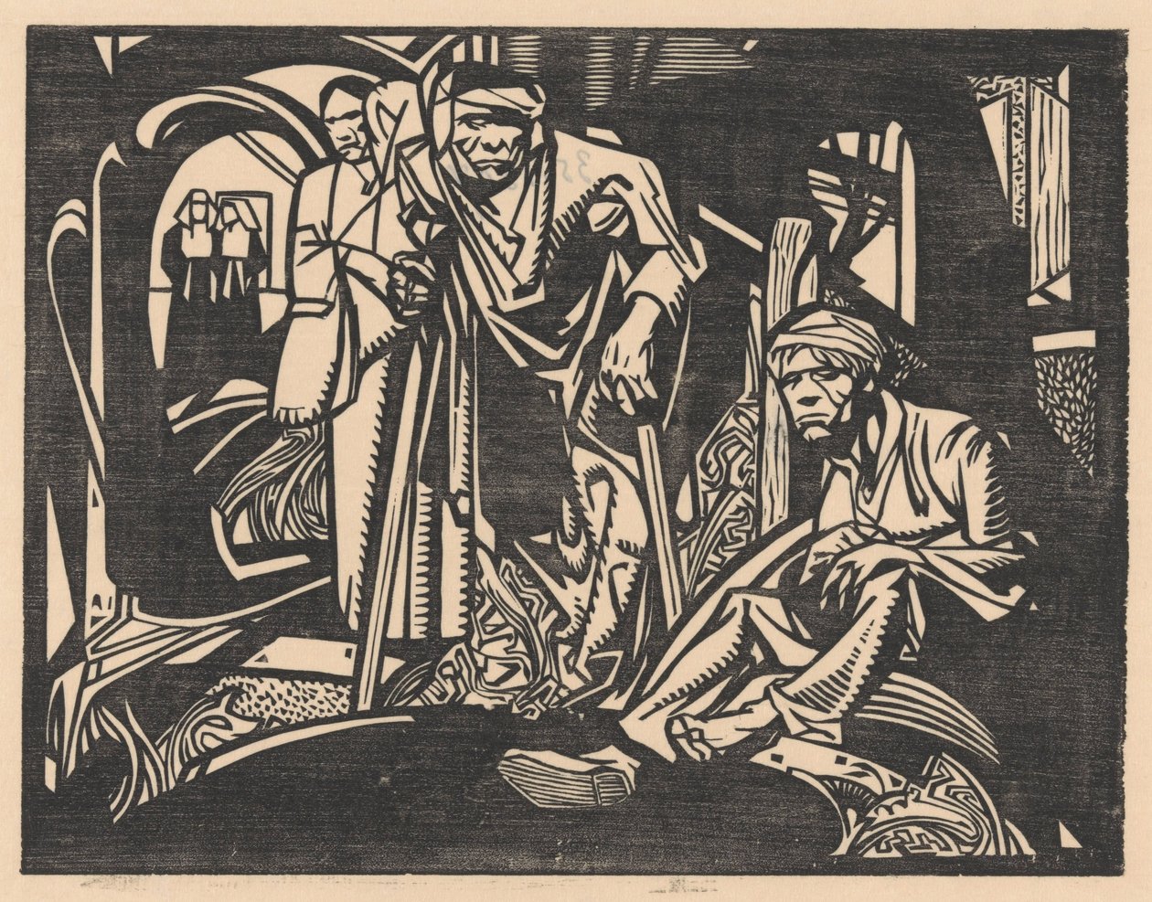 Blessés dans une église - Johannes Josephus Aarts