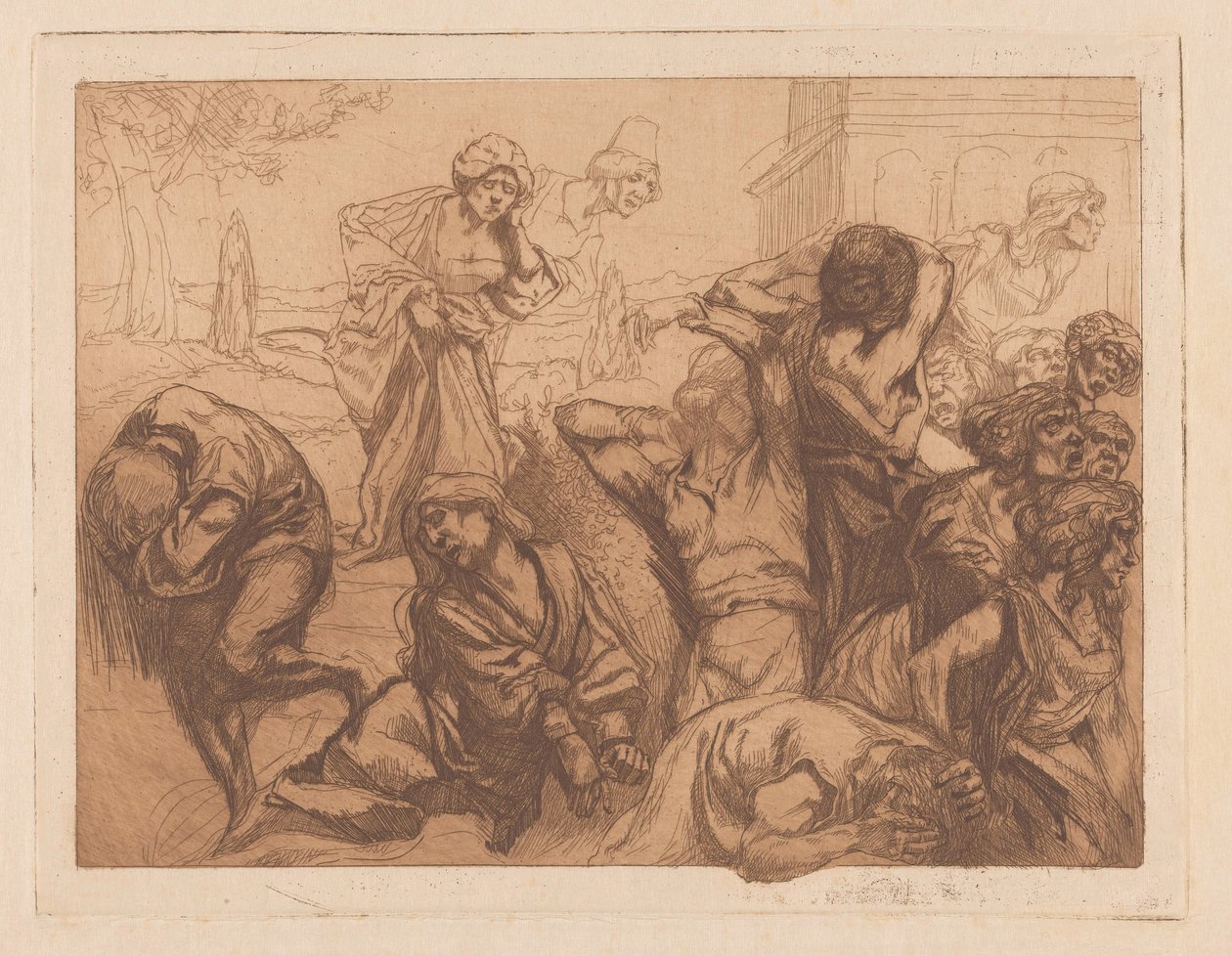 Femmes consternées - Johannes Josephus Aarts