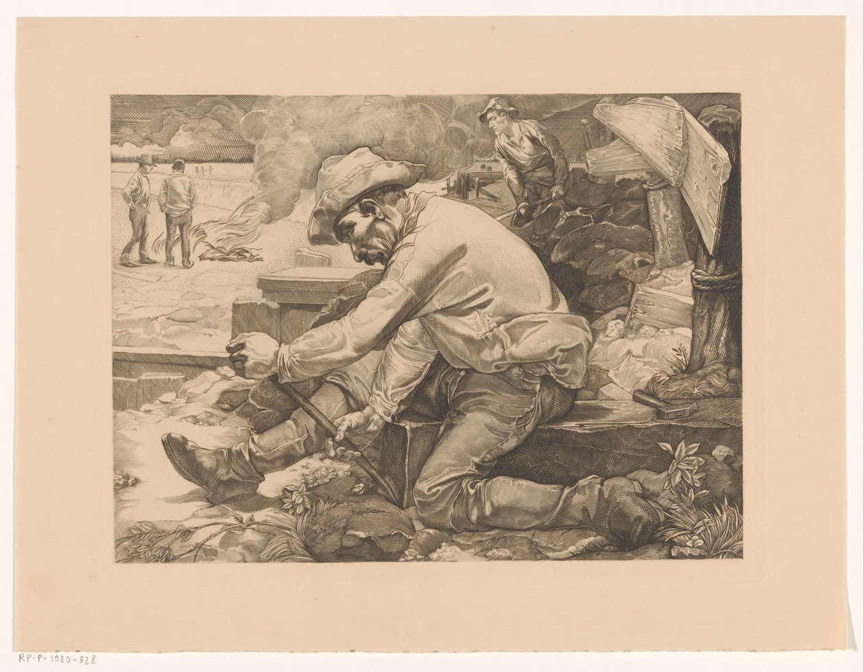 Travailleur en train de ramer - Johannes Josephus Aarts