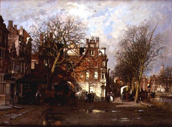 Vue capricieuse de la ville - Johannes Karel Christian Klinkenberg