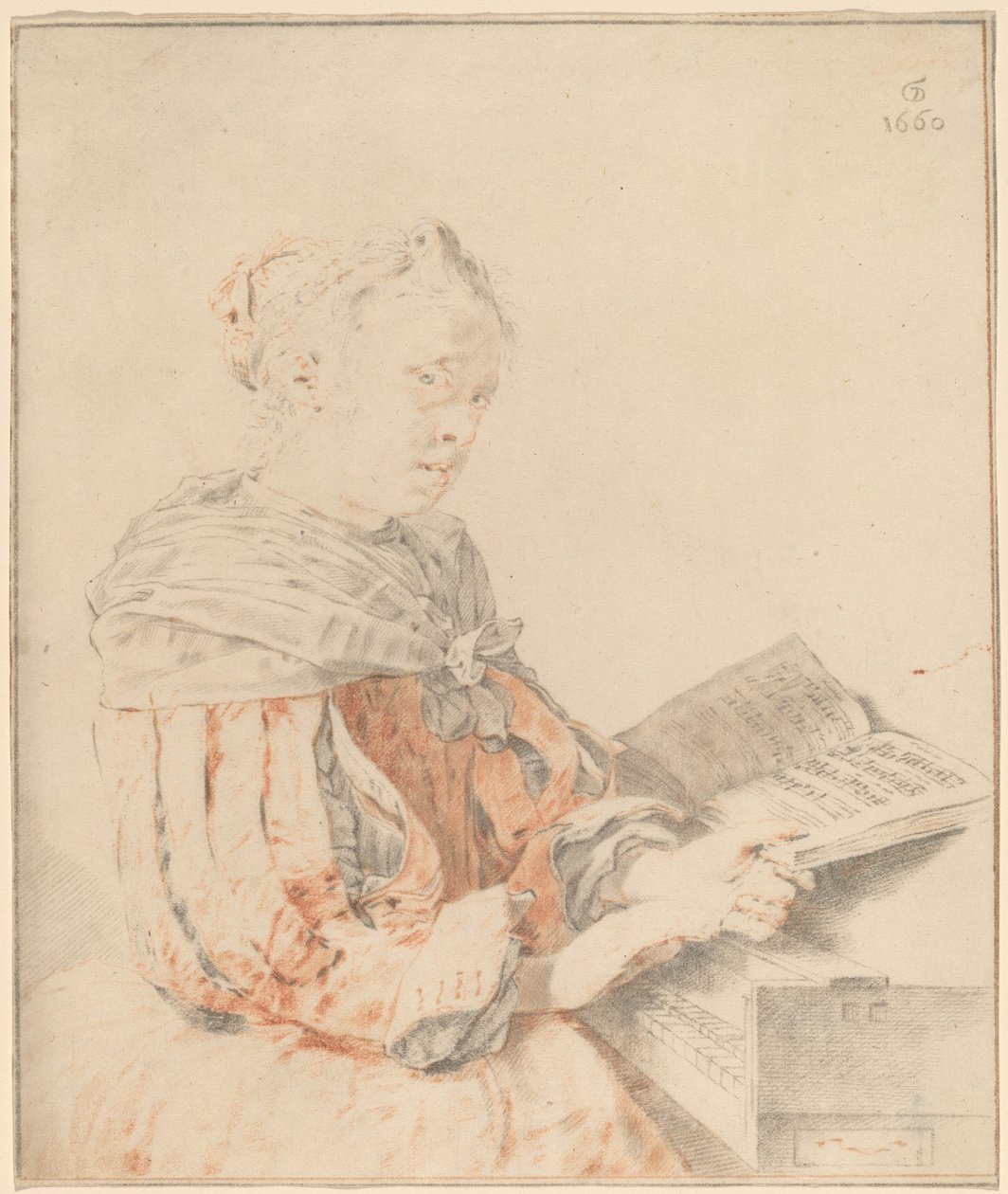 Jeune fille au clavier, 1767 - Johannes Kornlein