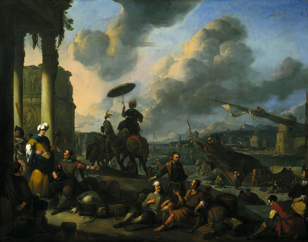 Port de la Méditerranée - Johannes Lingelbach