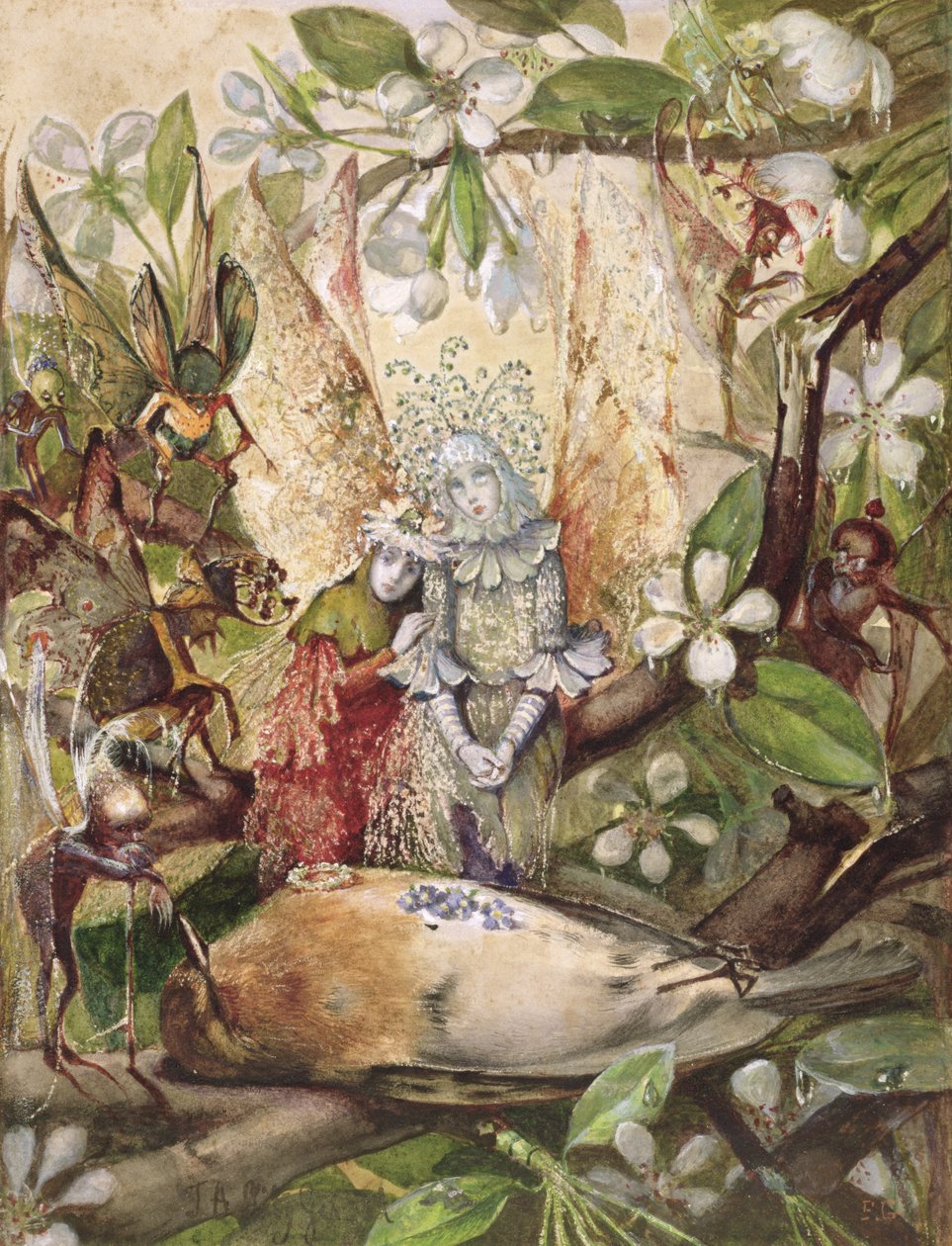 La Mort de Cock Robin - John Anster Fitzgerald