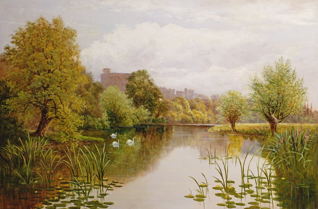 Vue de Windsor depuis la Tamise - John Atkinson