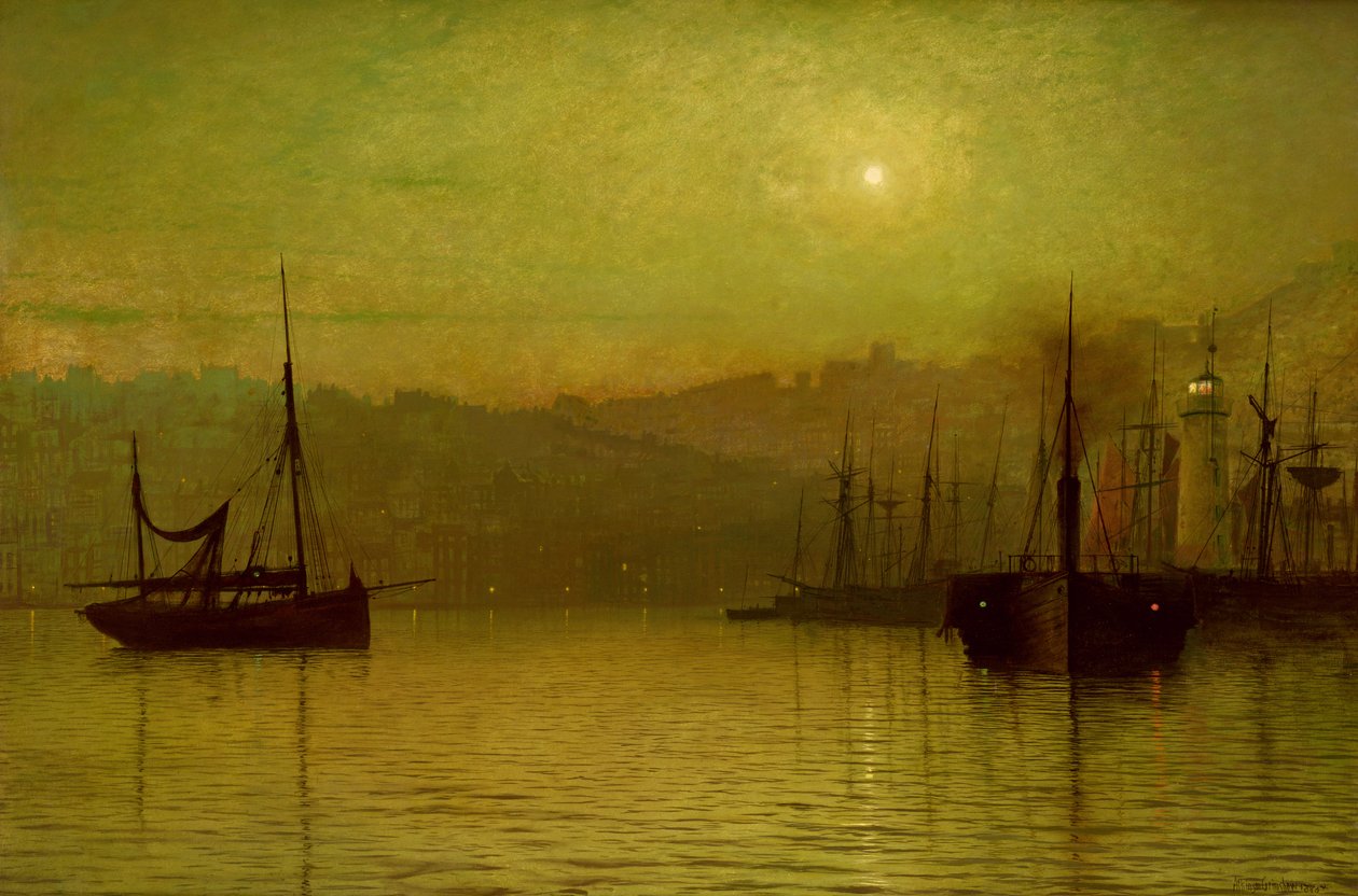 Eaux calmes, Scarborough, 1880 - John Atkinson Grimshaw