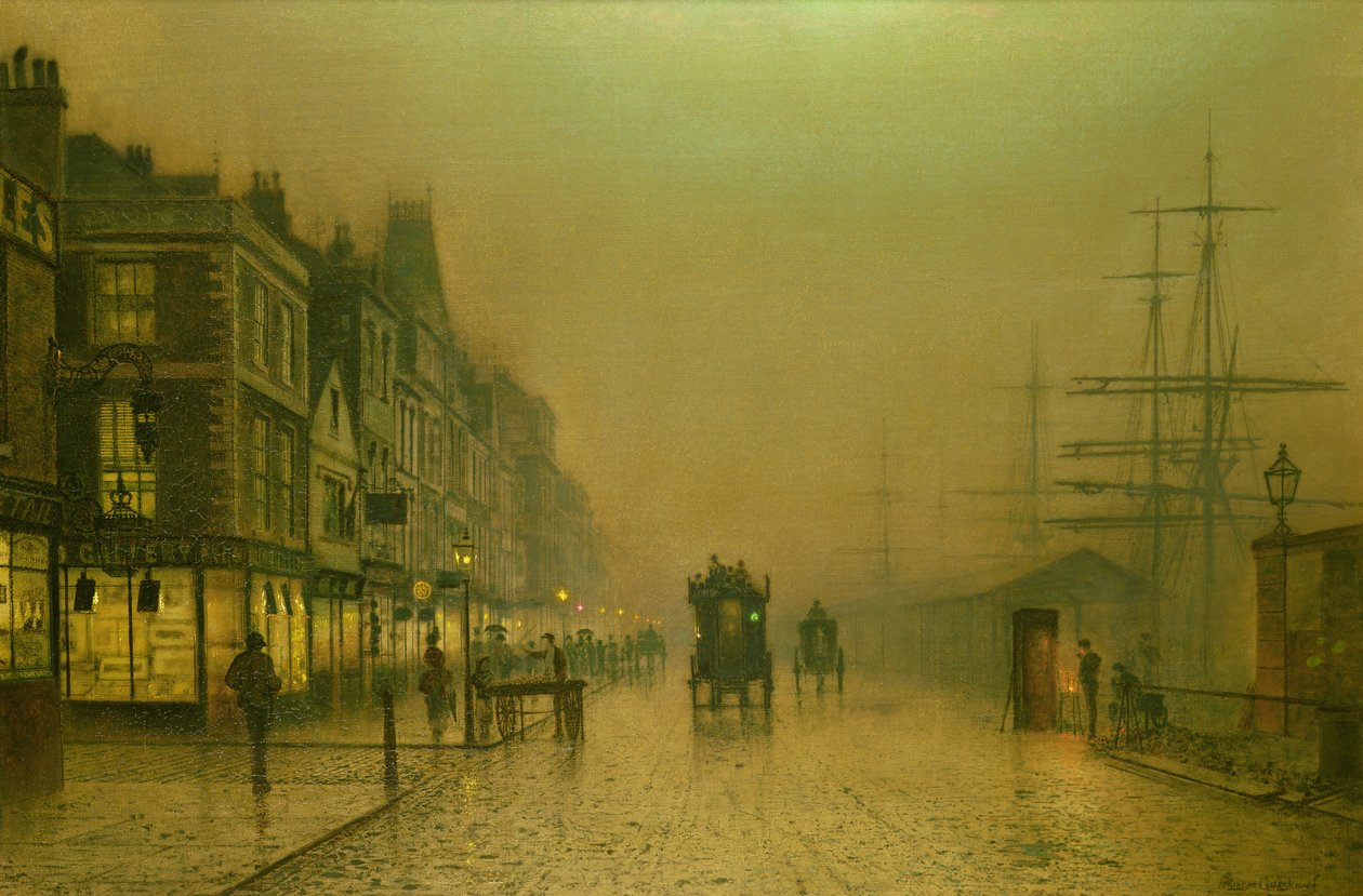 Les Docks de Liverpool - John Atkinson Grimshaw