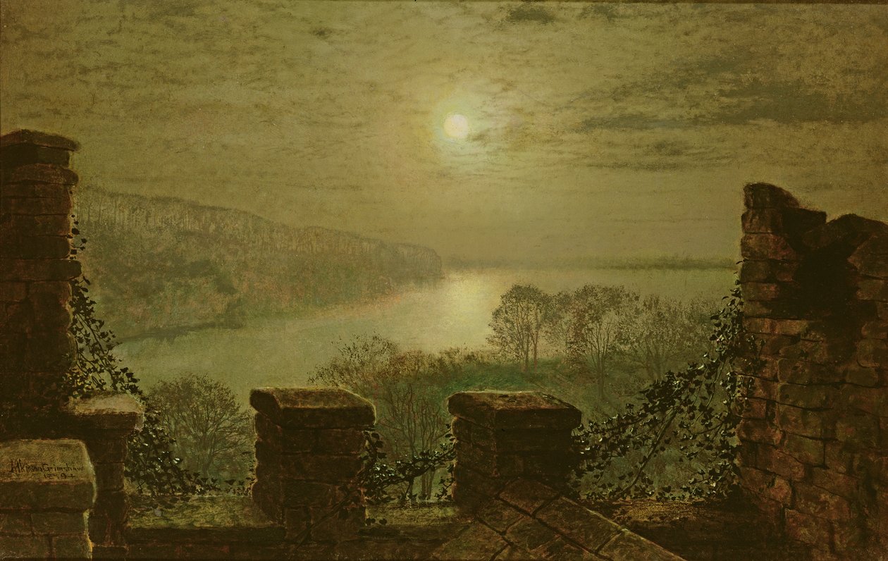 Parc Roundhay depuis le château, 1879 - John Atkinson Grimshaw