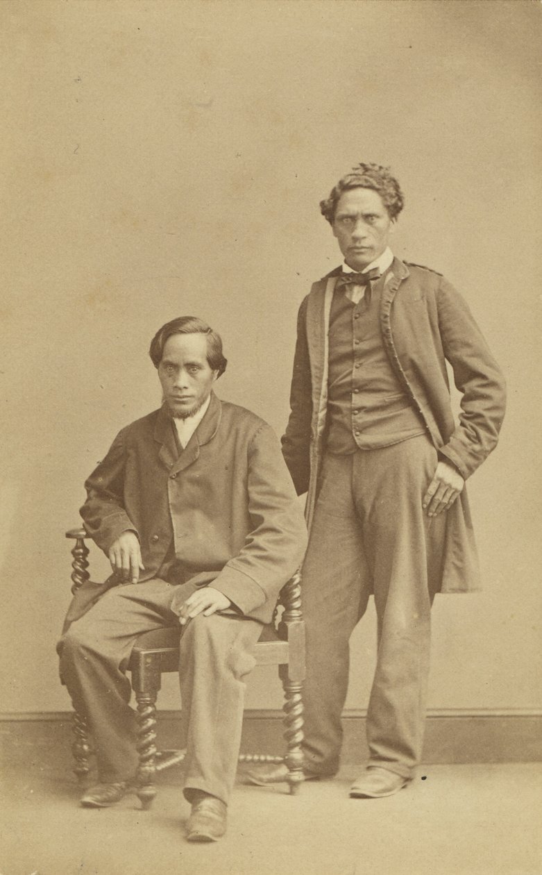 Raihana Tukarawa et Paratene te Manu, vers 1863 - John Beattie