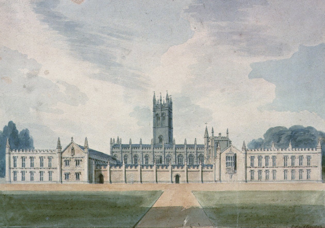 Collège Magdalen, Oxford, 1804 - John Chessell Buckler