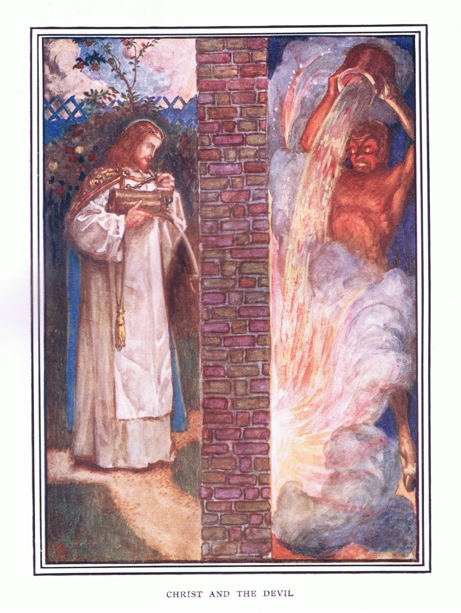 Le Christ et le diable - John Byam Liston Shaw