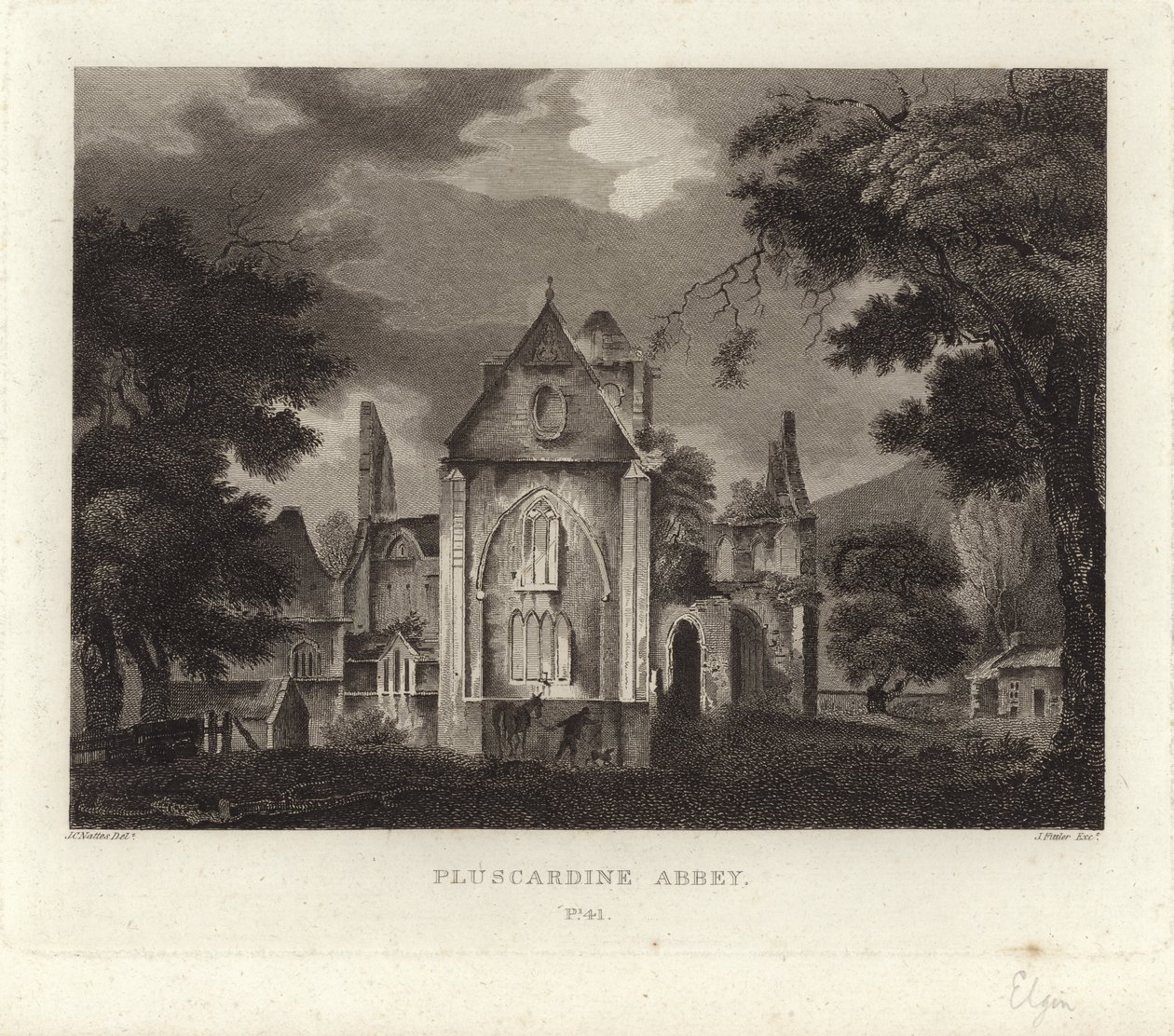 Abbaye de Pluscardine - John Claude Nattes