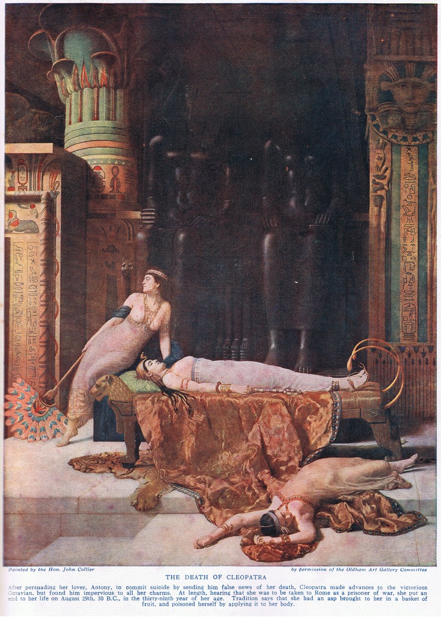La mort de Cléopâtre, vers 1920 - John Collier