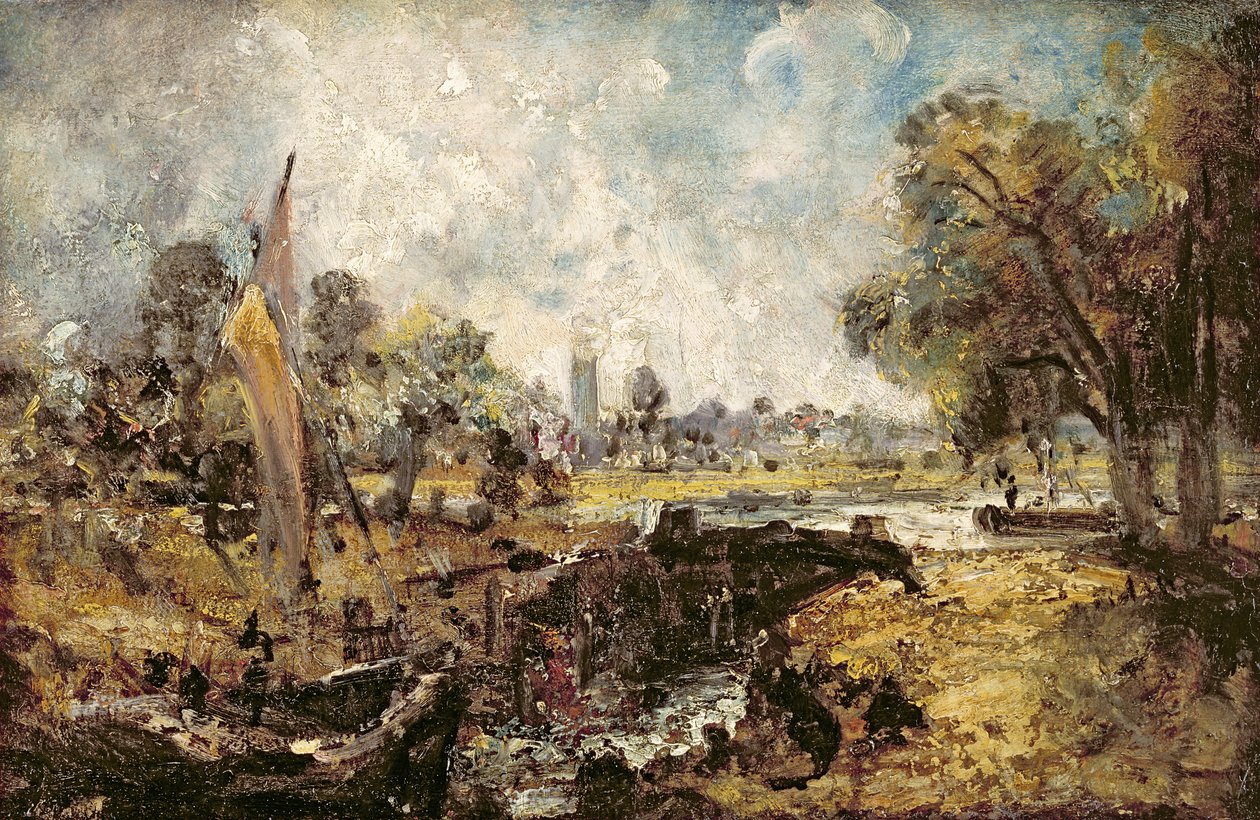 Écluse de Dedham, vers 1820 - John Constable