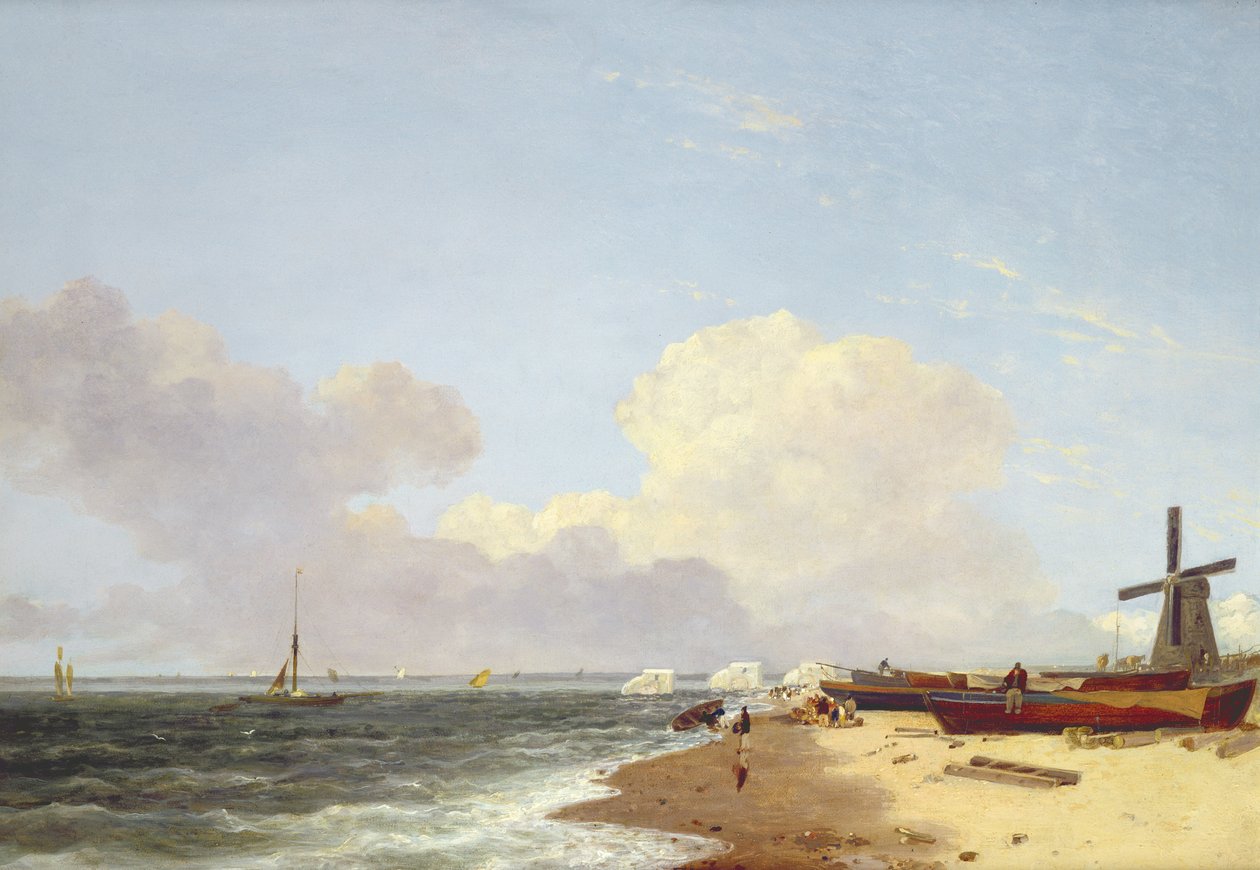 Plage de Yarmouth, vue vers le nord - Matin - John Crome