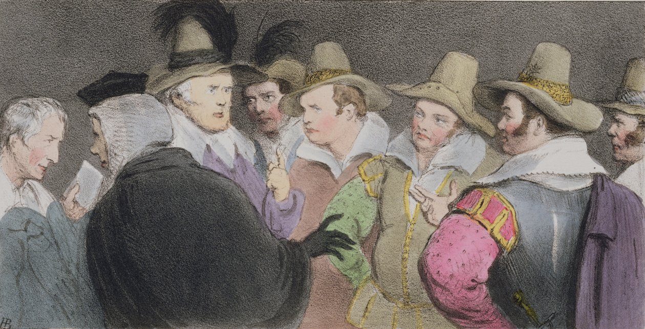 Complot pour faire sauter le Parlement, (HB Sketches No. 189), publié en 1832 - John Doyle